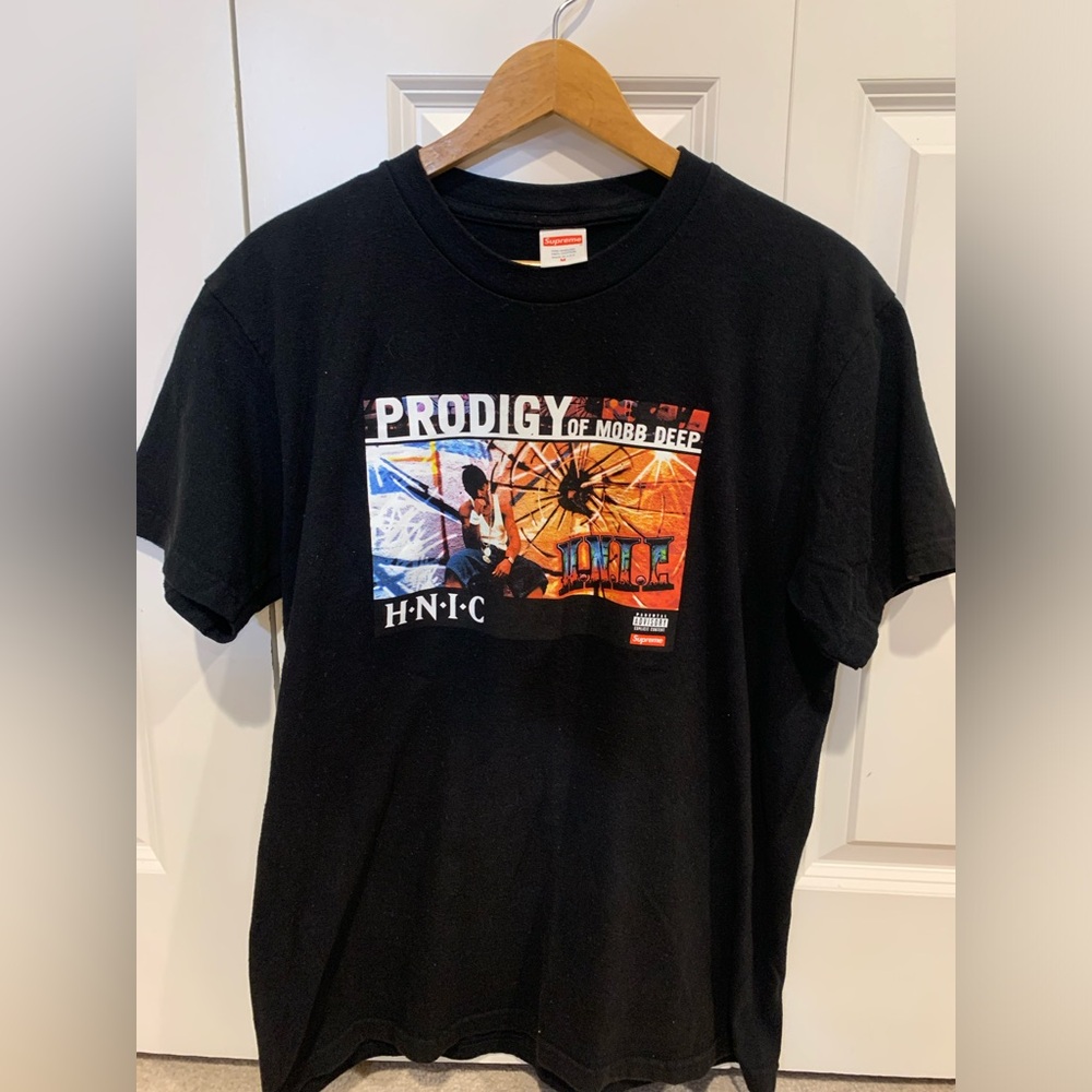 Vintage Supreme “Prodigy of Mobb Deep” Rap T-Shirt Size Medium Black Authentic
